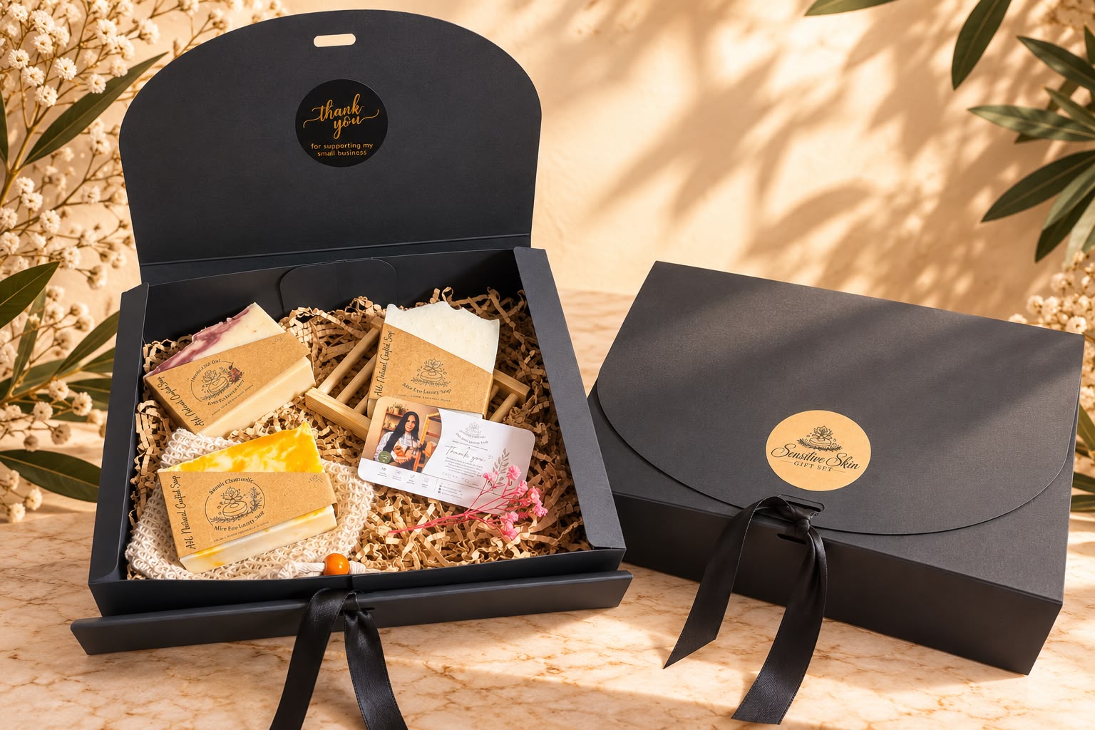 Sensitive Skin Gift Set — Ailec Eco-Luxury Soap gift box